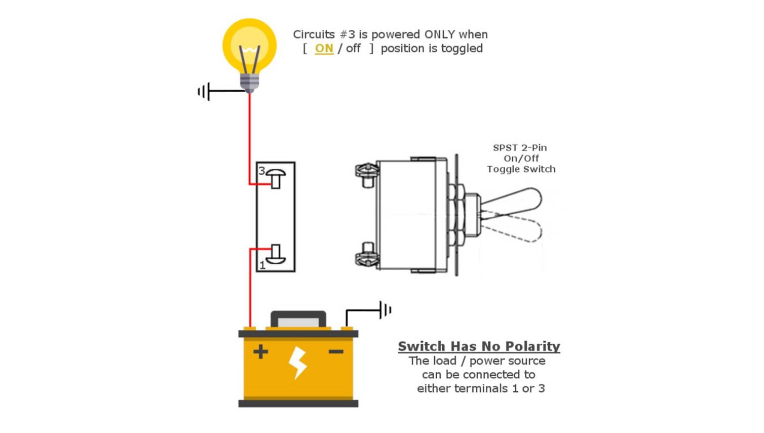 spst toggle switch diagram