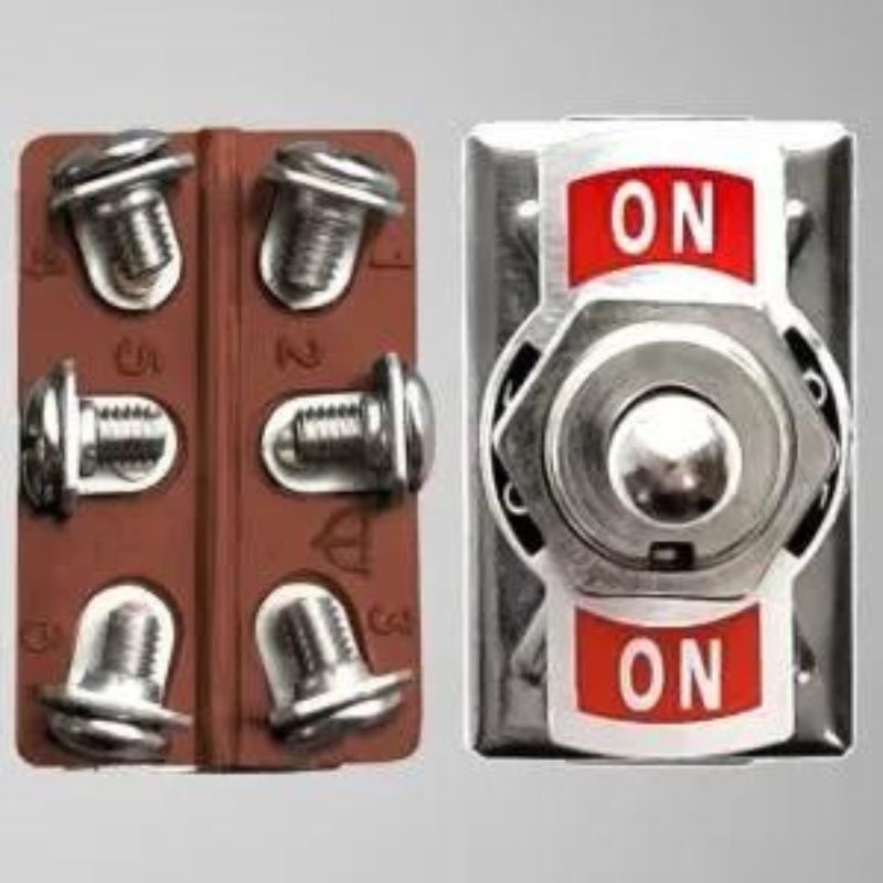 Metal Toggle Switch 6-Pin DPDT
