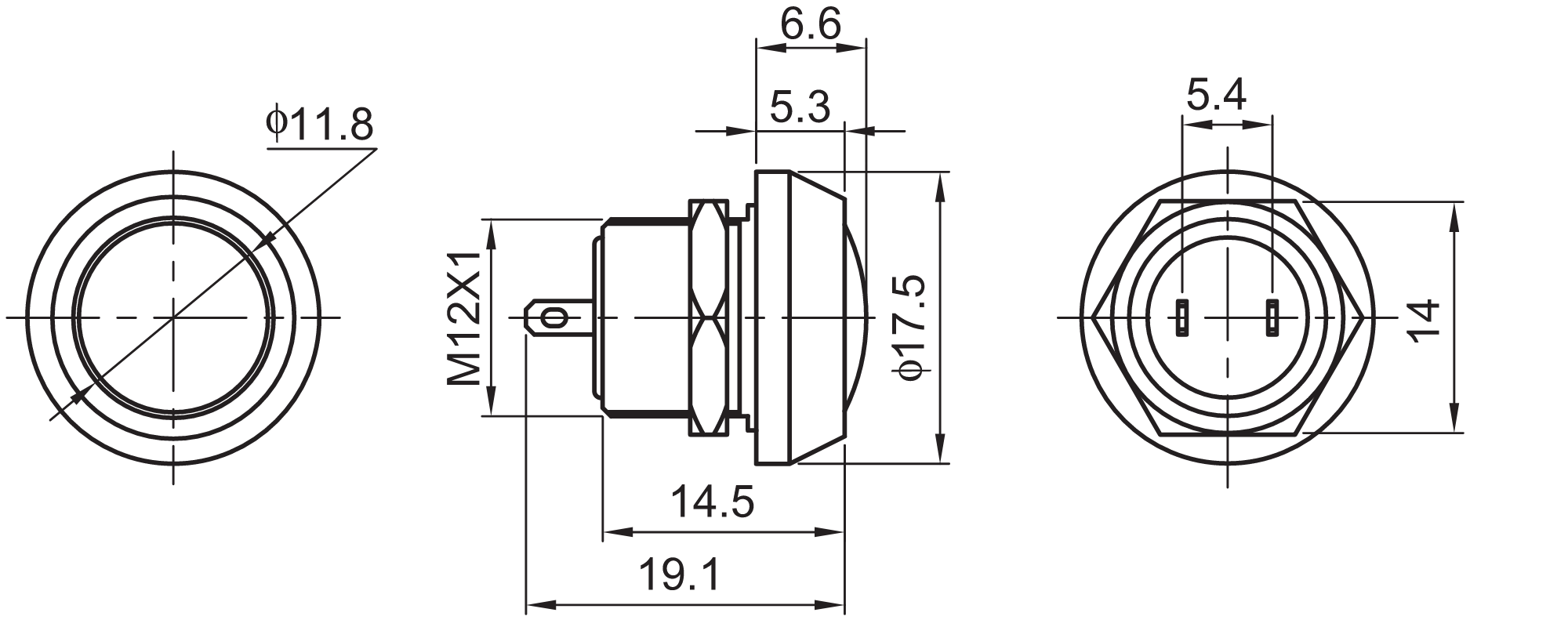Anti Vandal Push Button Switch
